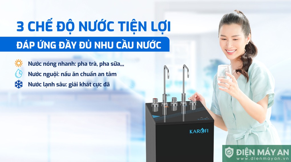 Máy lọc nước RO nóng nguội lạnh KAD-L68 11 lõi